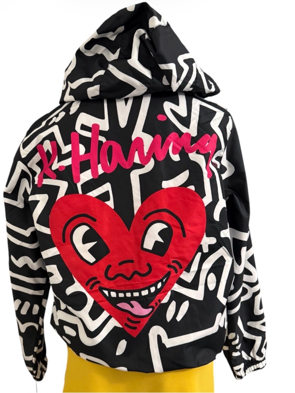 NWT Men’s Keith Haring & Members Only Collab Hooded Windbreaker Sizes M,L,XL